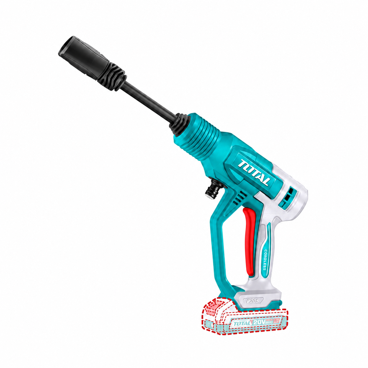 Hidrolavadora Portátil Inalámbrica TOTAL 20V P20S 24.8 Bar con Accesorios – TPWLI20362