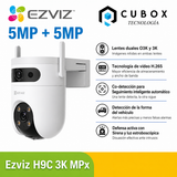 EZVIZ H9c Dual 3K - Wi Fi Para Exteriores con Doble Lente y Giro 360°