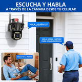 LANTUN 839F 2 Wi Fi PTZ - Para Exteriores con Triple Lente, Visión Nocturna y Sirena