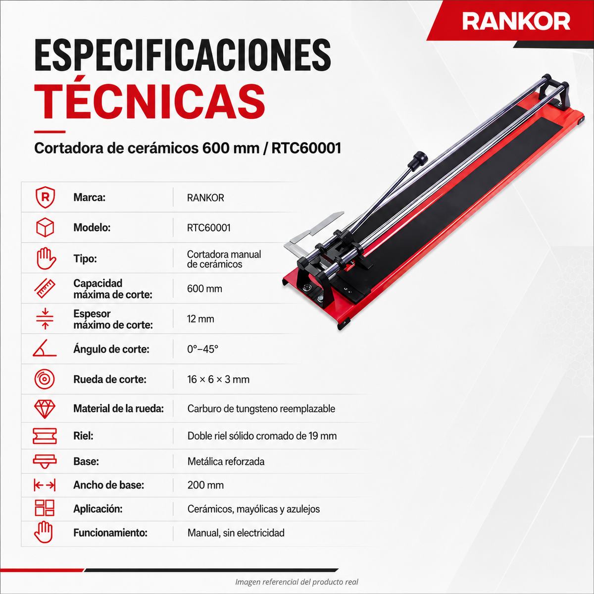 Especificaciones técnicas