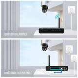 LANTUN P6 QQ6 3K - Wi Fi para Exteriores con Doble Lente, Zoom 8× y Monitoreo 360°