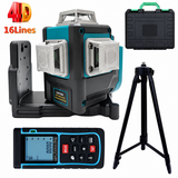 Nivel Láser Profesional XTD 4D 16 Líneas Verdes 4×360° - con Pantalla Digital 8218S